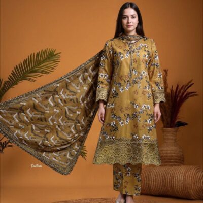 Printed Lawn Elegance – 3-Piece Summer Delight