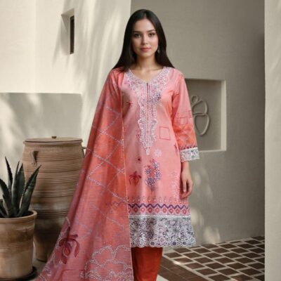 Stitched Cotton 3-Piece – Embroidered with Effortless Style